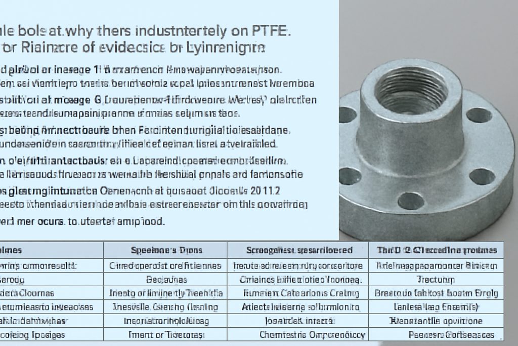 Various industrial parts with PTFE coating