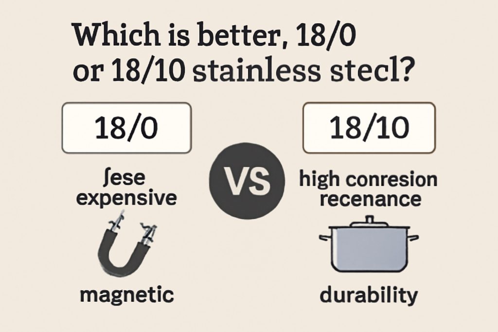 Comparing 18/0 and 18/10 Stainless Steel