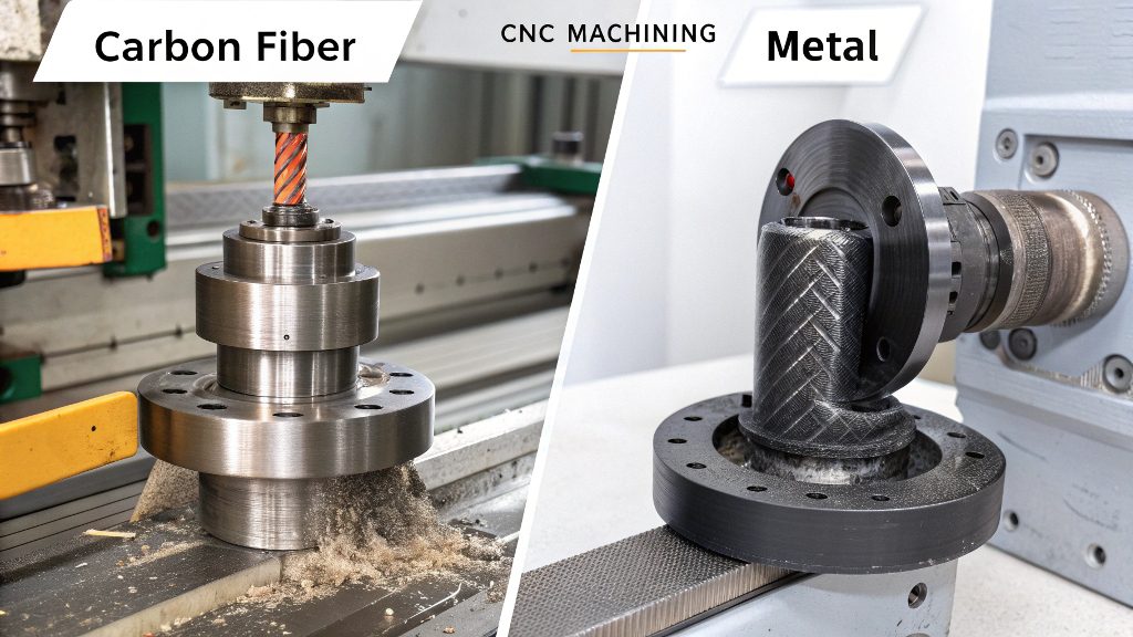 Variety of CNC machined materials