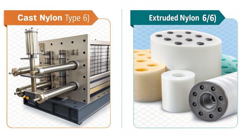 Machined parts from cast nylon vs extruded nylon