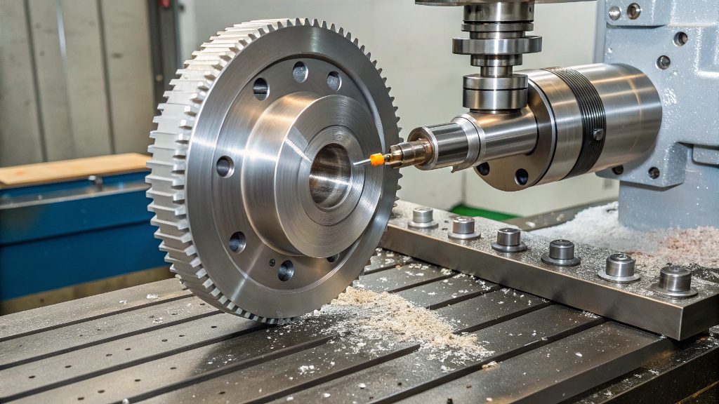 Various materials like aluminum, steel, plastic for CNC