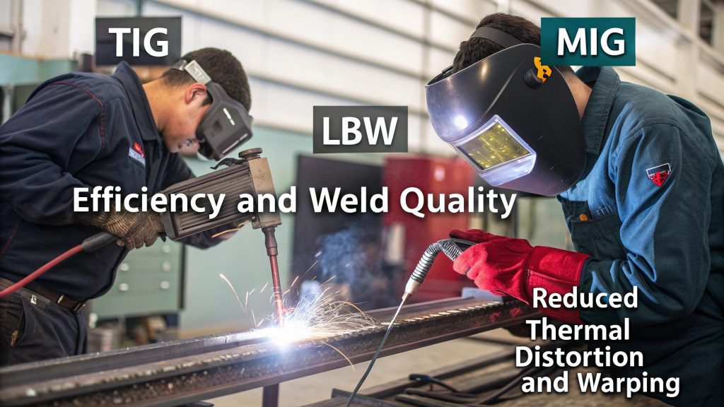 Laser beam welding process illustration