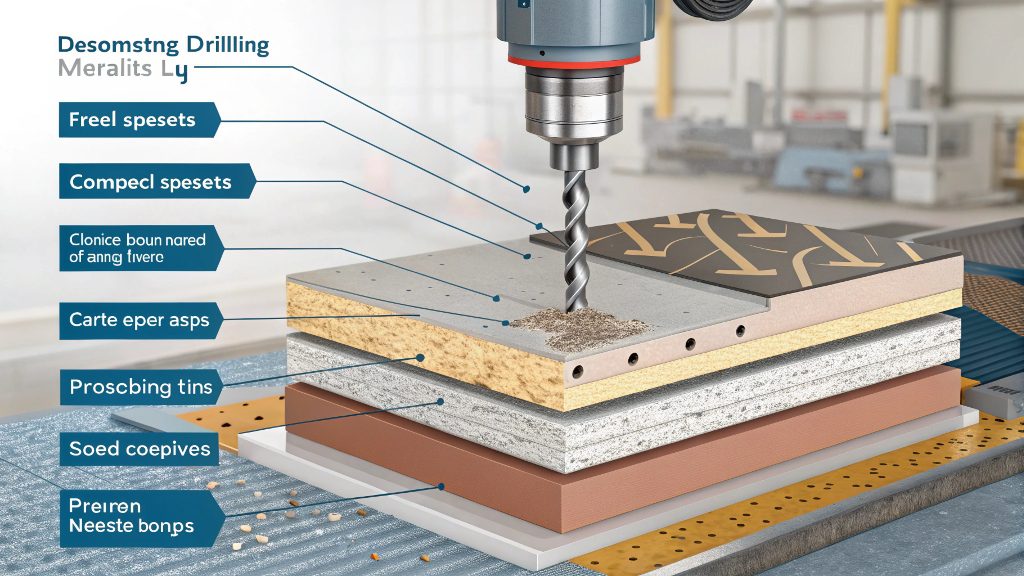 Composite Machining Tools alt text: Sharp drill bit designed for composite materials