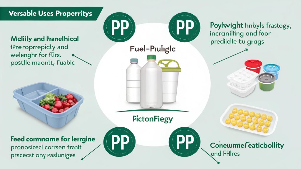 alt text: Collection of various polypropylene products