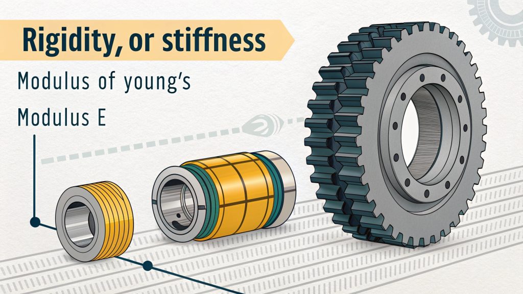 Rigidity comparison of titanium and aluminum parts