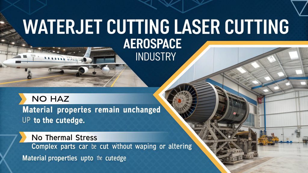 Waterjet cutting an aircraft component