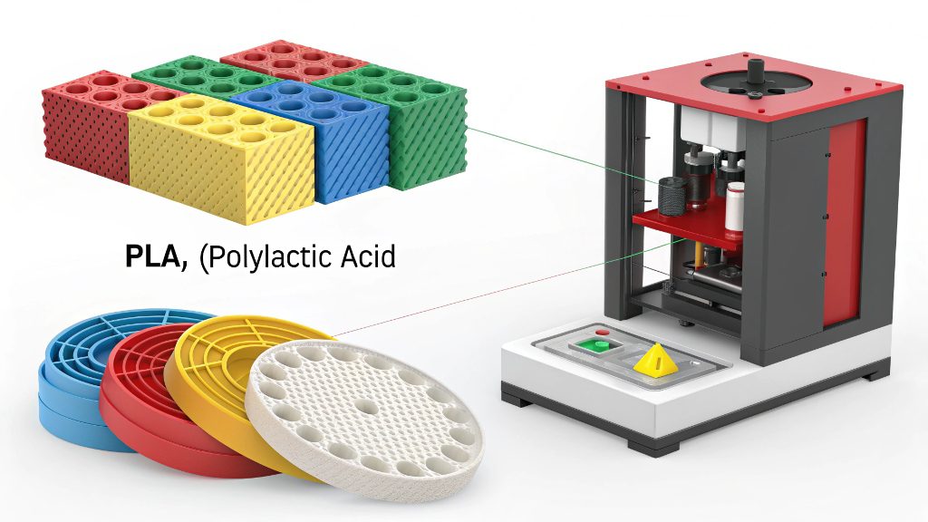 Variety of 3D printing prototype materials