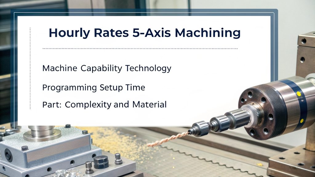 5-axis CNC machining hourly cost factors