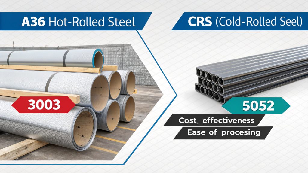 Stack of different sheet metals