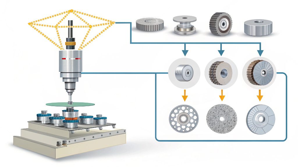 CNC machine working on a fiberglass part