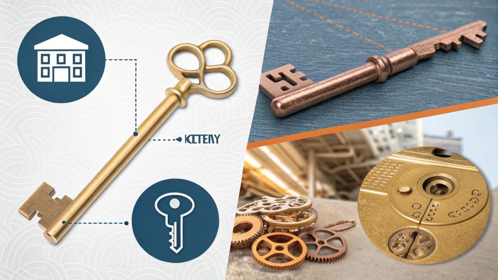 Brass Keys and Locks brass keys