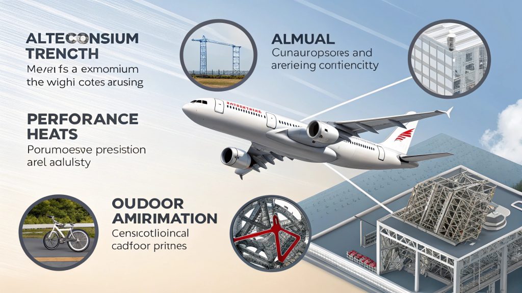 Various products made from aluminum showcasing its versatility