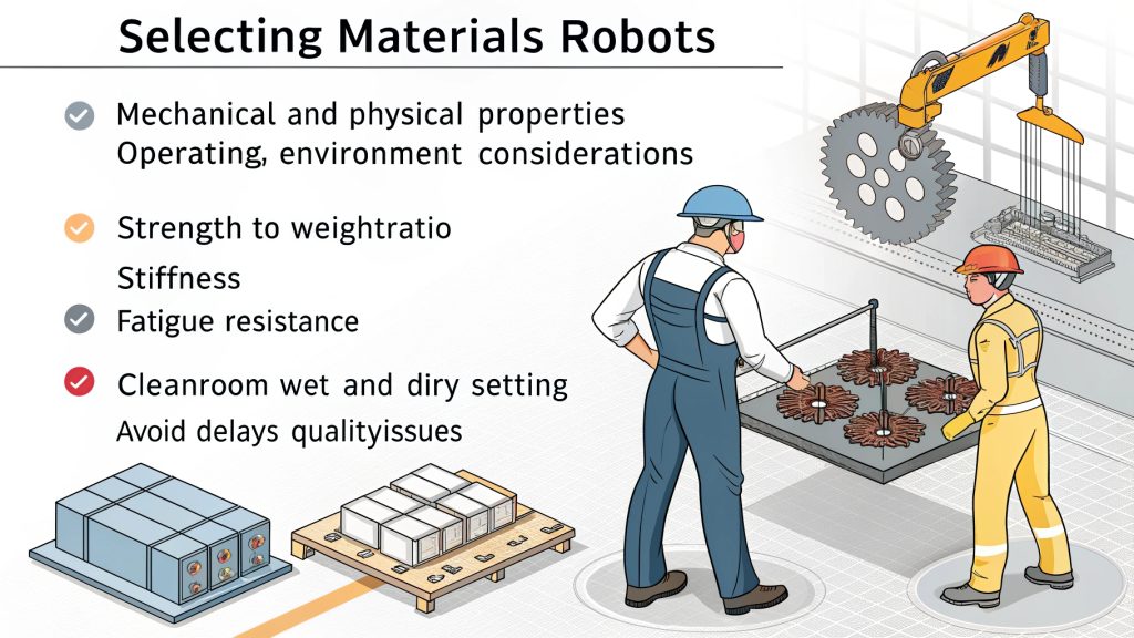 Engineer reviewing material specifications for a CNC part