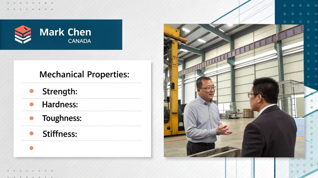 Chart showing material selection factors