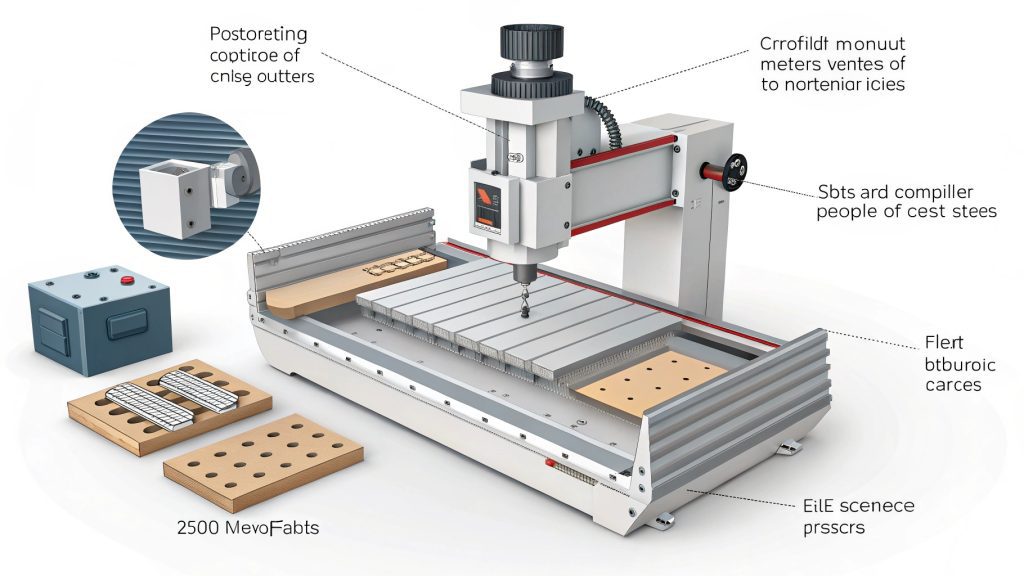 CNC milling machine in action