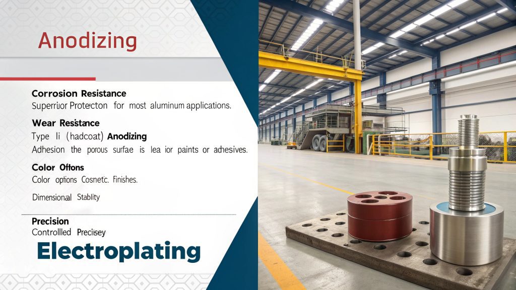 Comparison of electroplated and anodized aluminum samples