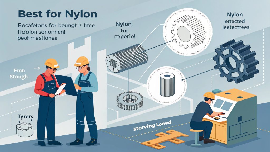 Best Nylon for CNC Machining Application CNC machined nylon parts showing complexity