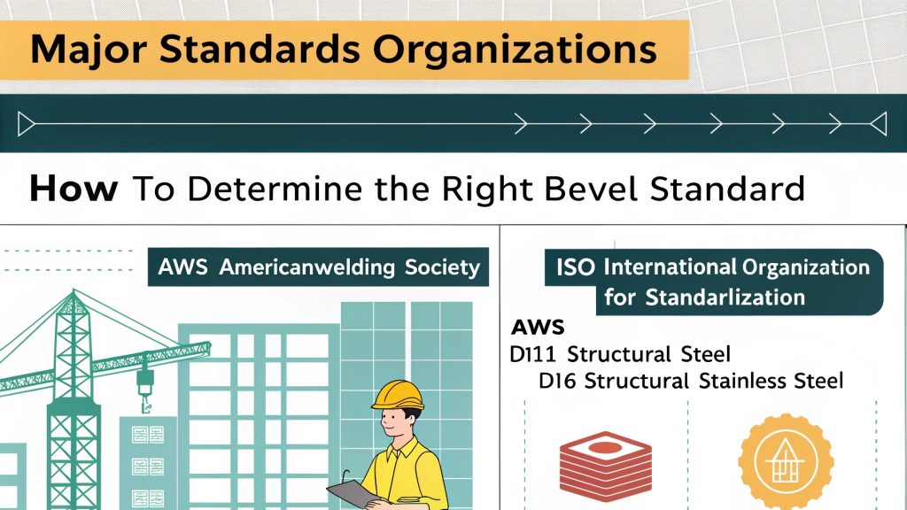An engineering drawing showing specifications for a bevel angle