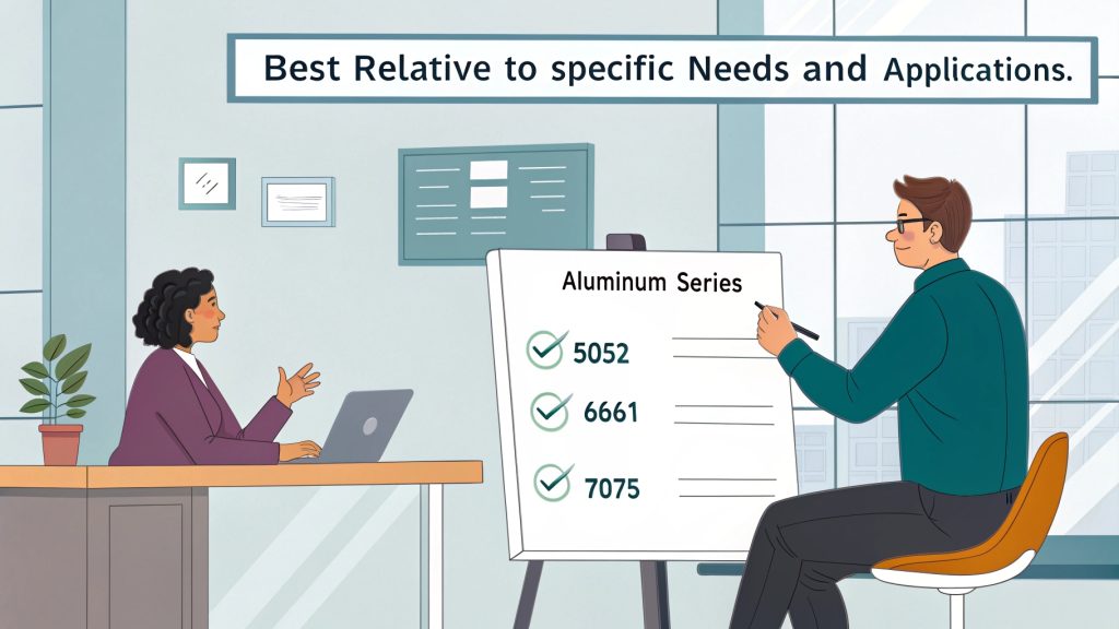 Samples of different aluminum alloys with varying textures and colors