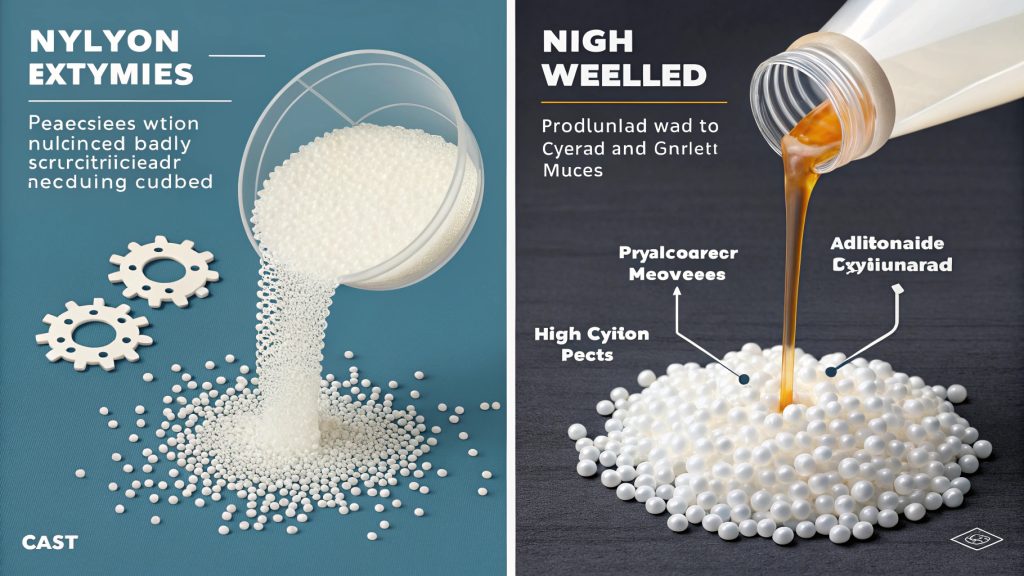 Comparison of cast nylon and extruded nylon parts