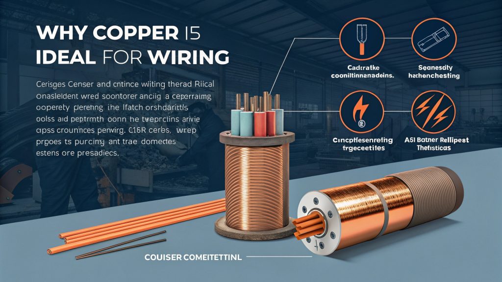 Copper metal ideal for wiring Ideal copper wiring