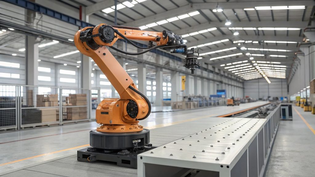 Anodized aluminum robotic arm component