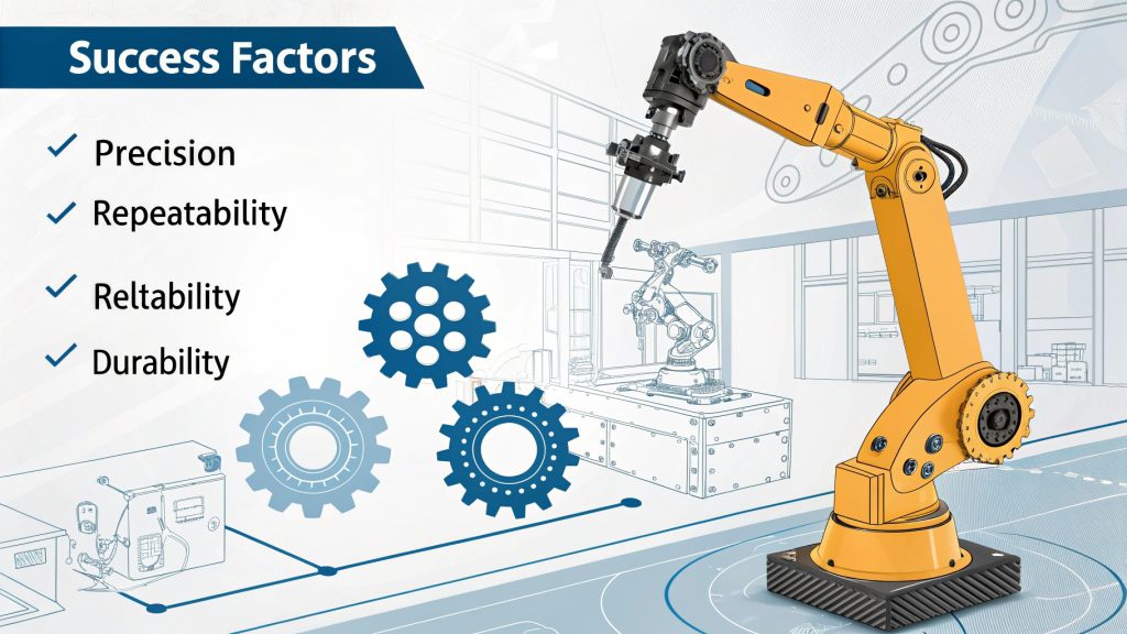 A precision CNC machined component for an automation system