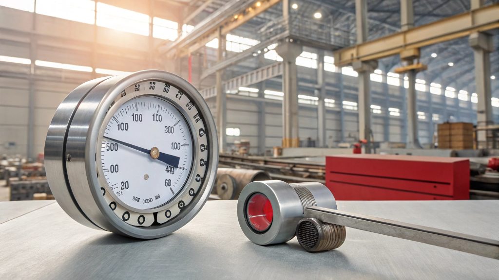 Thermometer showing nylon temperature limit