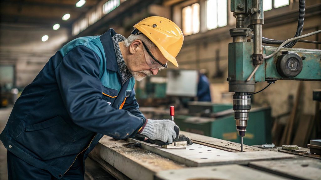 A designer reviewing a 3D model on a computer