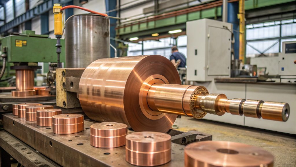 Different grades of copper material