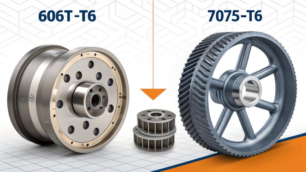 Collection of precisely machined aluminum machine parts