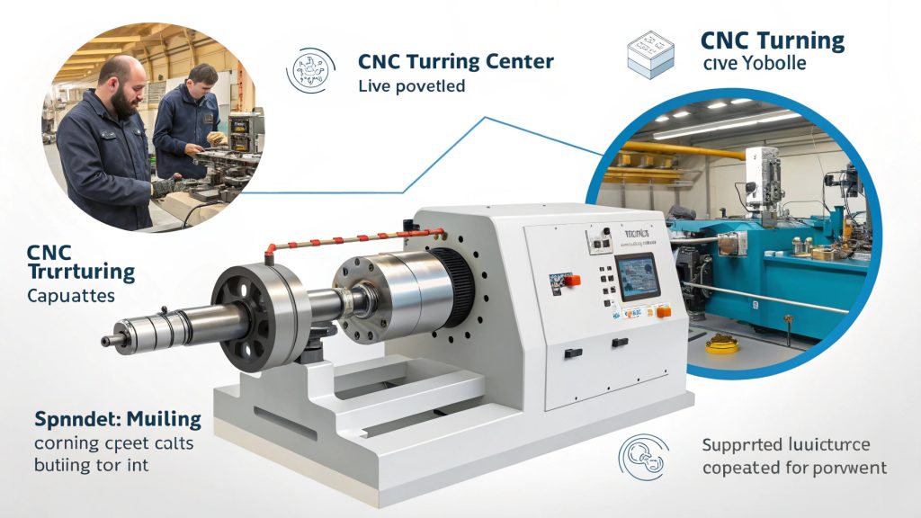 Advanced CNC Turning Center CNC Turning Center with Live Tooling
