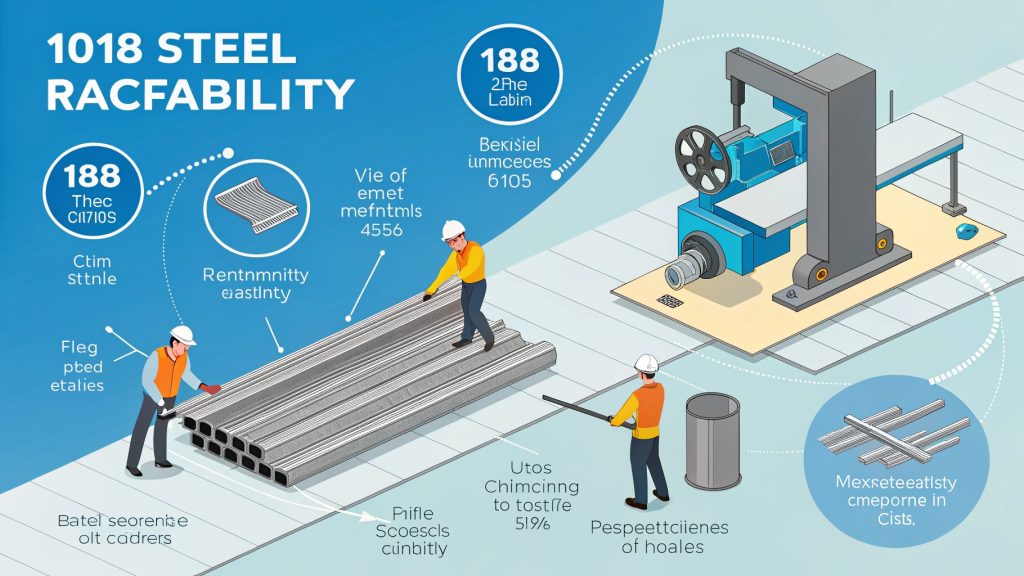 A pile of freshly machined 1018 steel parts showing clean cuts and good finish