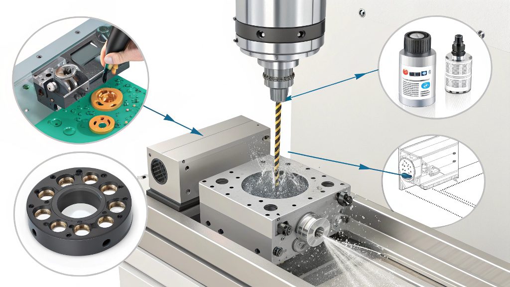 The Black Anodising Process A technician dipping an aluminum part into an anodizing tank.