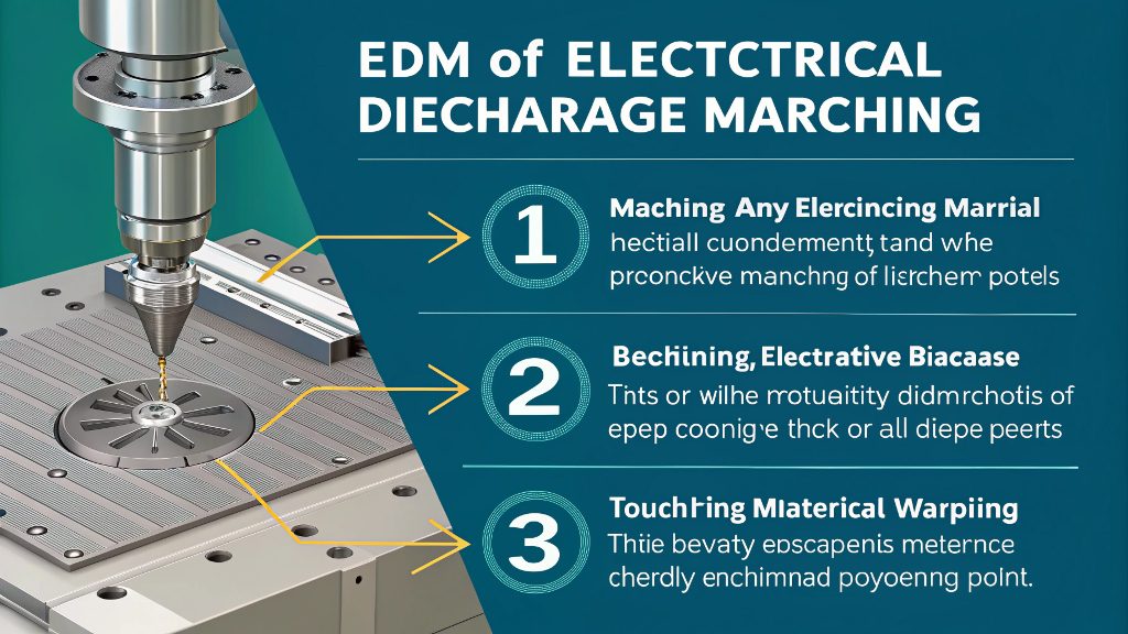Comparison of a conventionally machined part and an EDM part