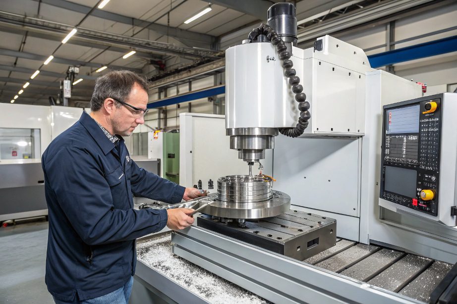 High Precision Aerospace Components A complex aerospace component being measured with a caliper