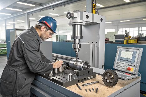 A Polycrystalline Diamond (PCD) cutting tool bit, highlighted for its sharpness.