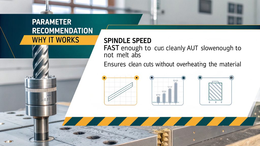 Method for Cutting ABS Plastic Close-up of a carbide end mill cutting ABS plastic