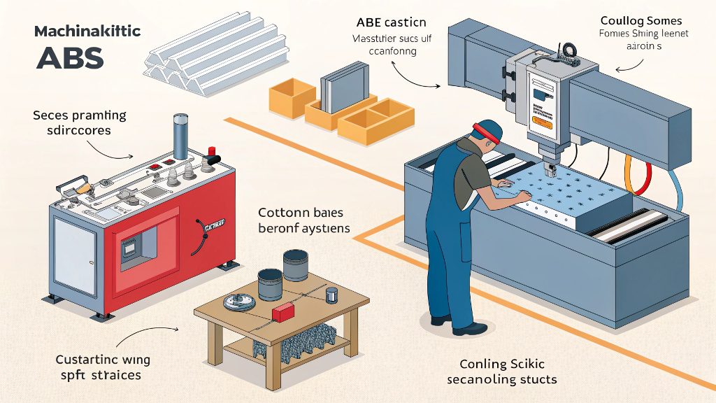 Machinability of ABS A collection of precisely machined ABS parts