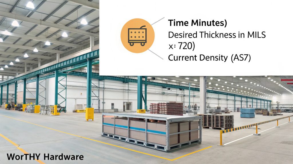 The 720 Rule for Anodizing Anodizing tank with parts being processed