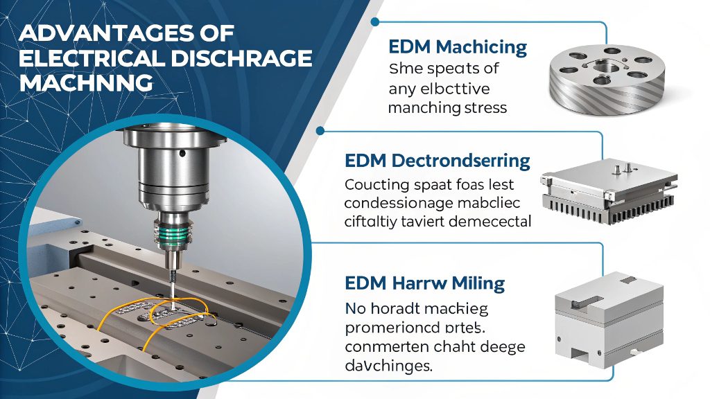 A high-precision medical component machined using EDM