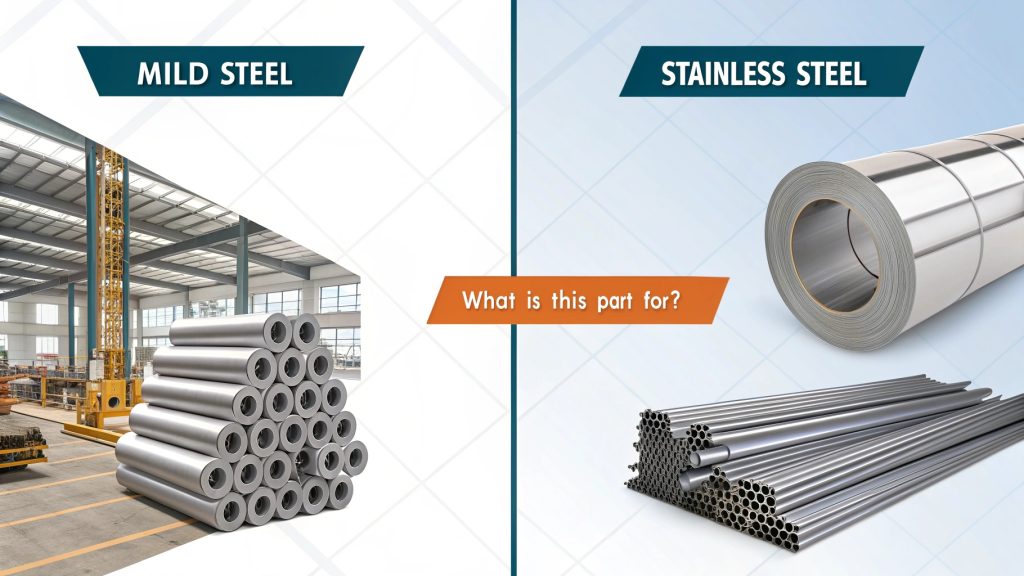 Various laser-cut parts made from steel, aluminum, and stainless steel