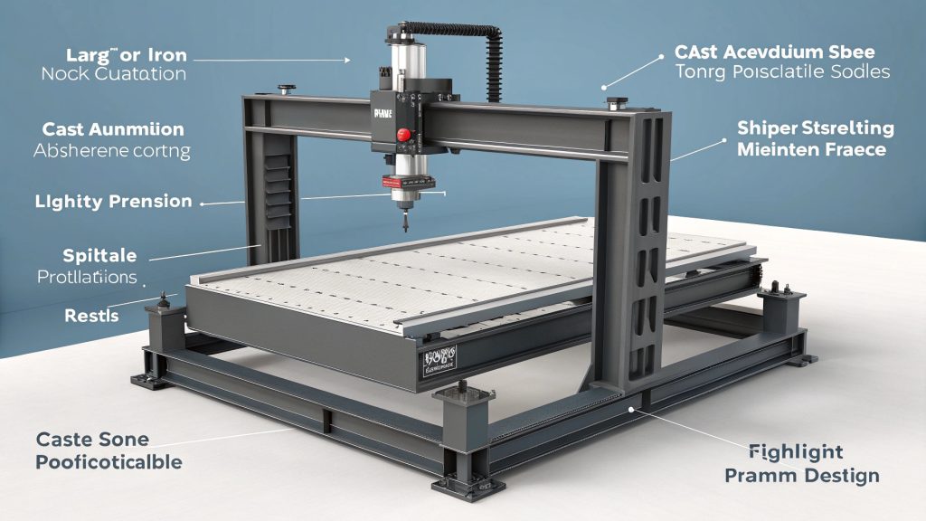 Best Material for CNC Frame A raw casting for a CNC machine frame