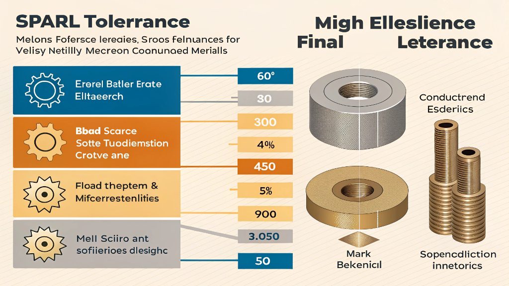 A collection of different metal parts made with Wire EDM, showing various finishes and complexities