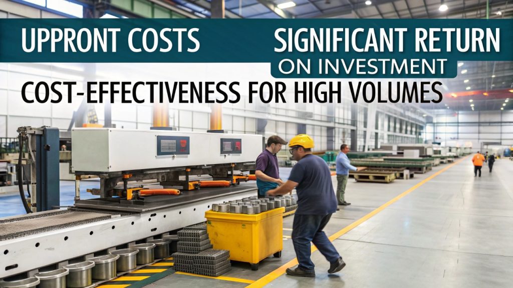 Infographic showing the four main types of metal stamping