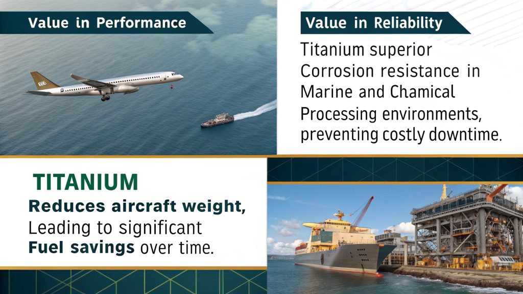 An aerospace component made of titanium, highlighting its complex geometry and light weight.