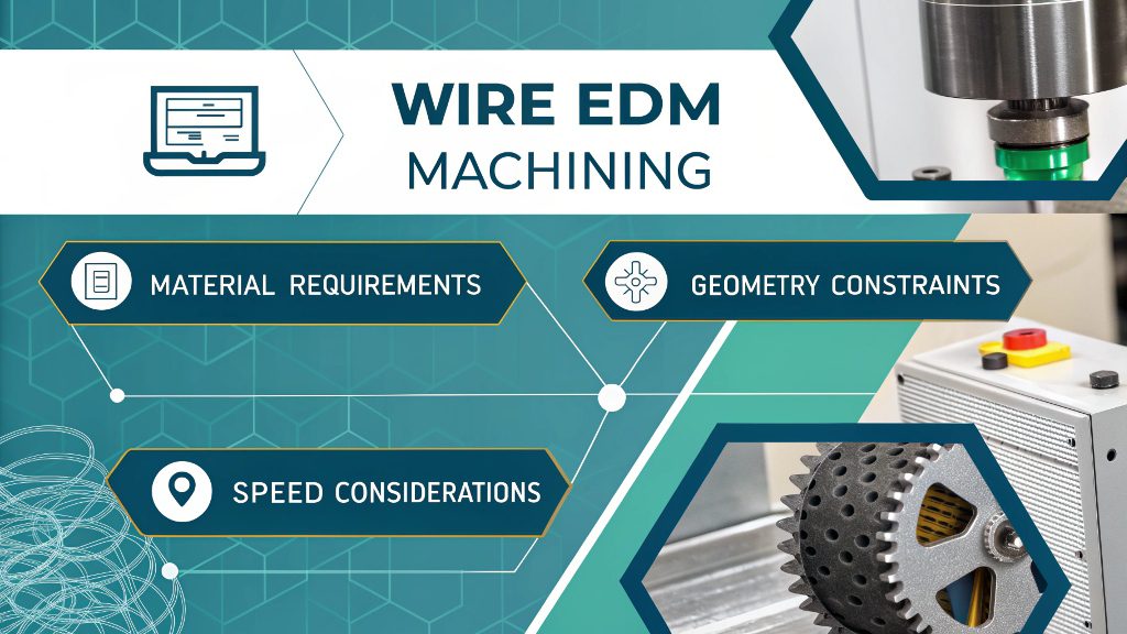 a part that cannot be made with wire EDM due to a blind pocket
