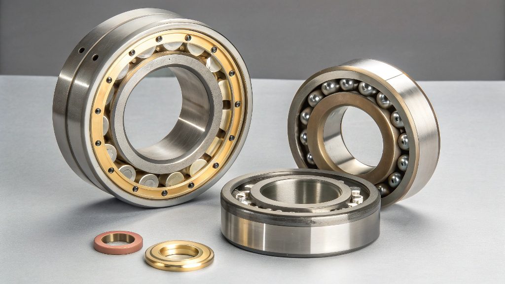 C932 vs C954 Bronze Application A C932 bronze bearing next to a C954 bronze gear
