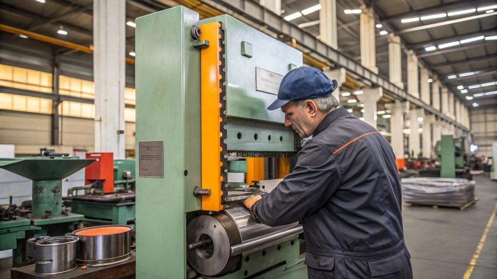 The four main types of metal stamping processes shown side-by-side