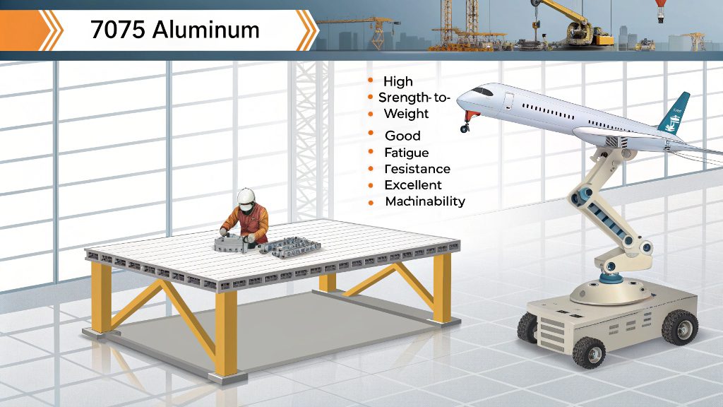An aerospace component made from 7075 aluminum